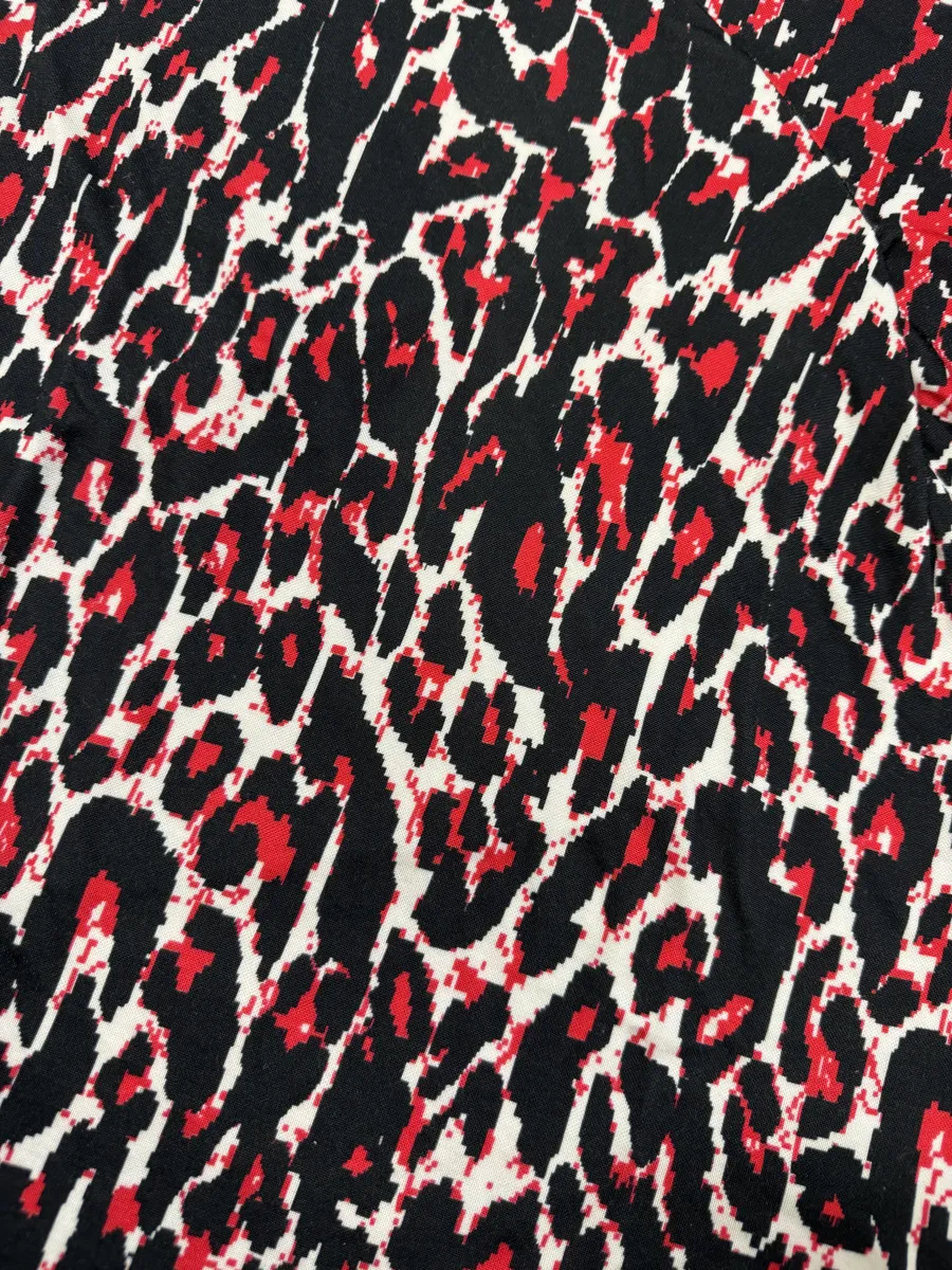 SS2014 Alexander Mcqueen Red Leopard Print T-Shirt - Image 7