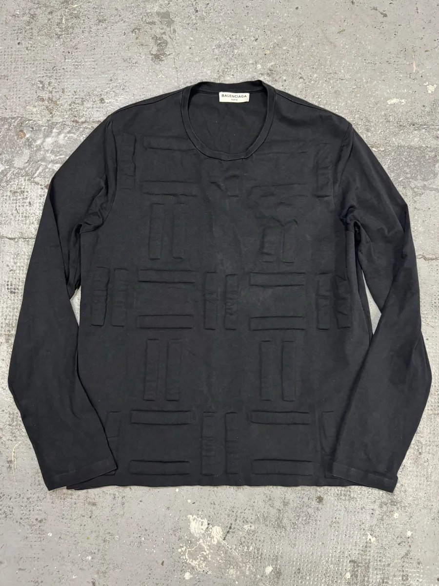 SS2014 Balenciaga Architecture Black Longsleeves