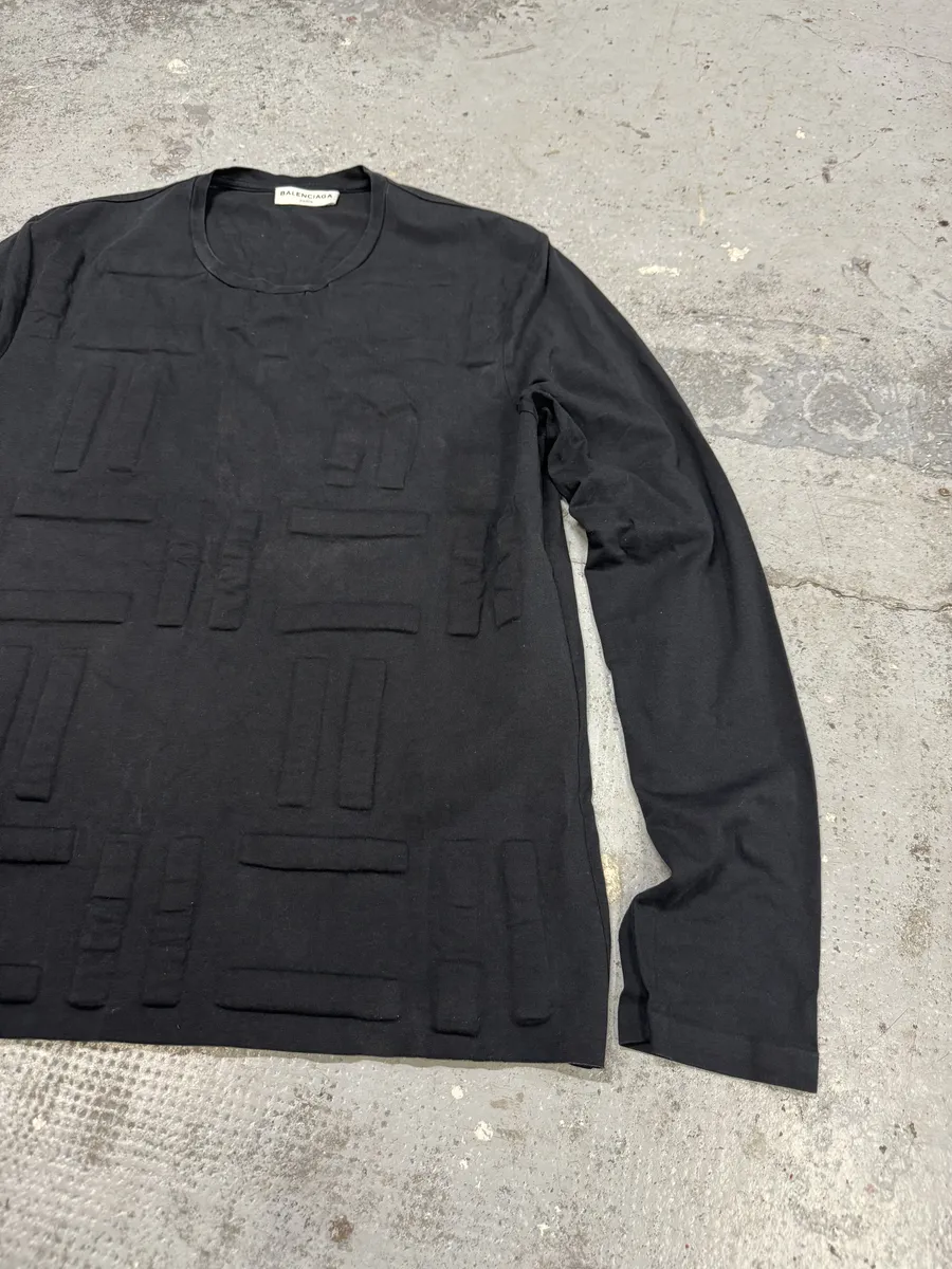 SS2014 Balenciaga Architecture Black Longsleeves - Image 8
