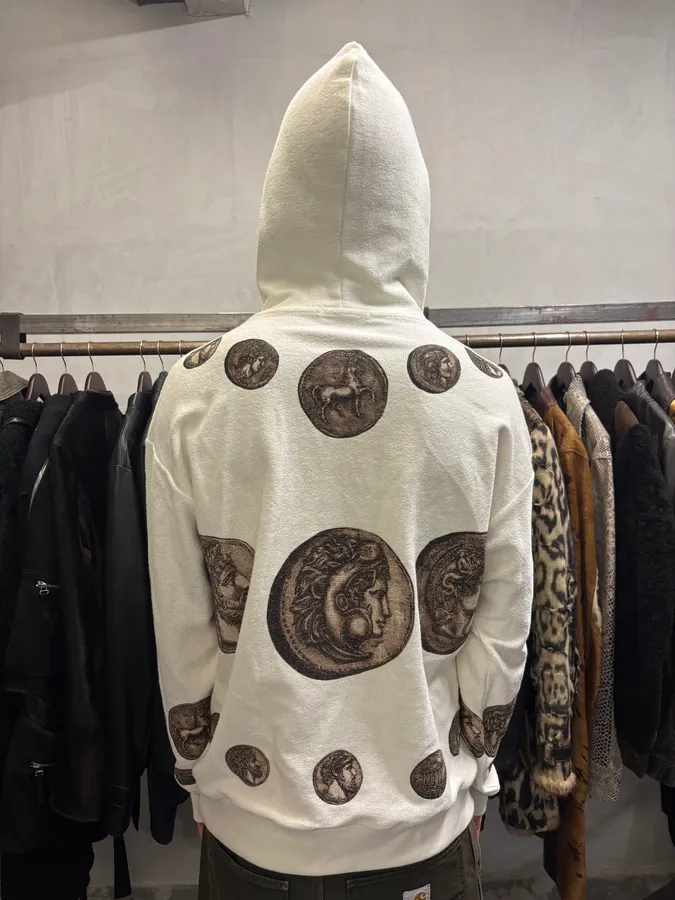 SS2014 Dolce & Gabbana White Coin Hoodie - Image 3