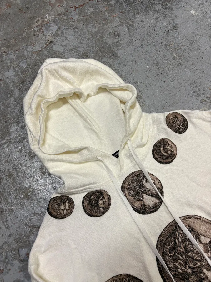 SS2014 Dolce & Gabbana White Coin Hoodie - Image 5