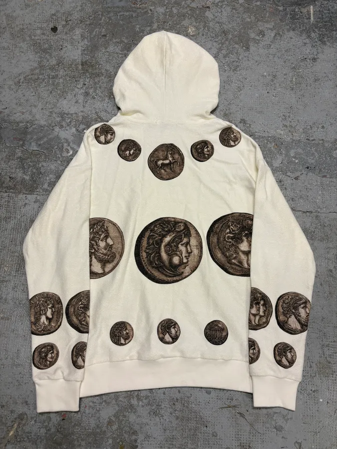 SS2014 Dolce & Gabbana White Coin Hoodie - Image 6