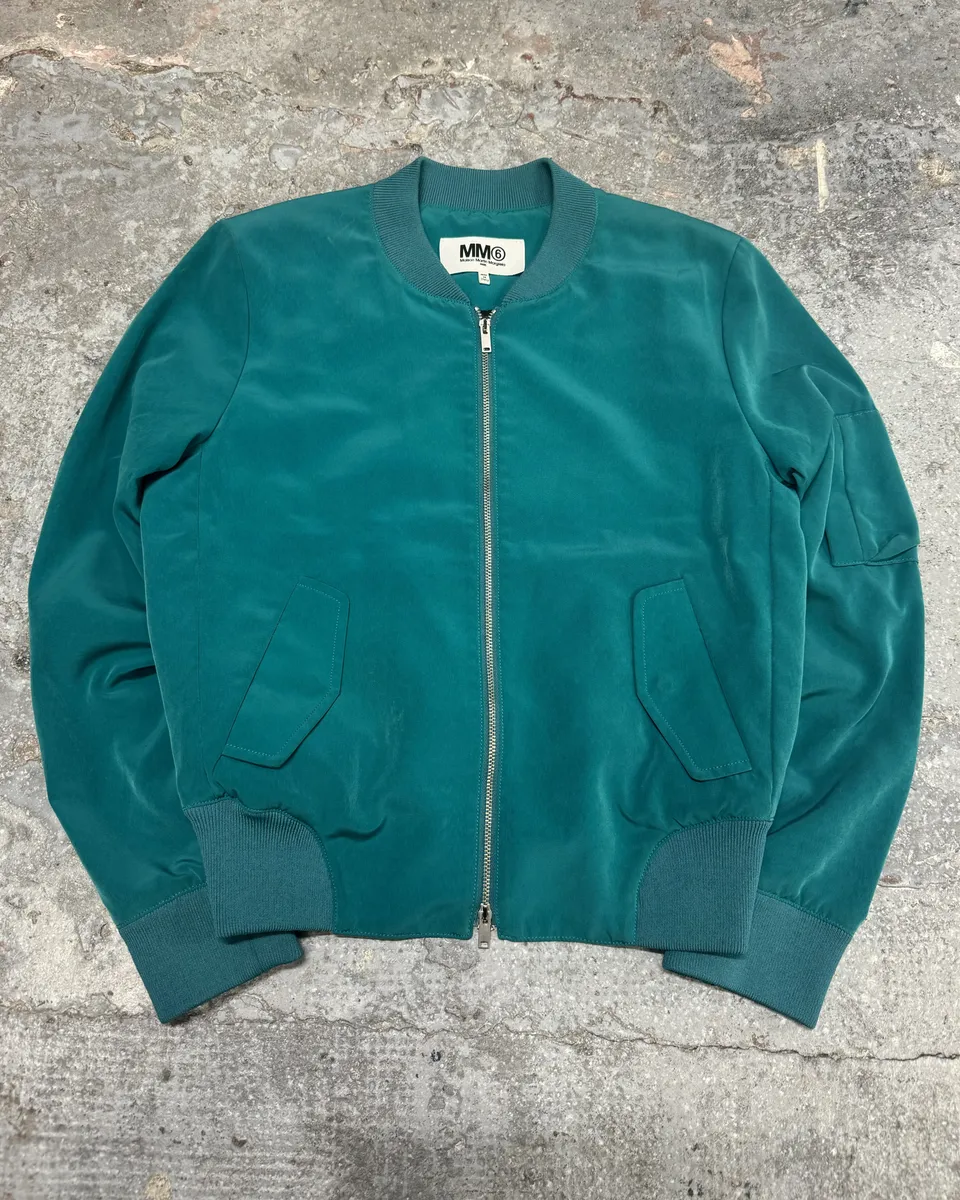 SS2014 Maison Margiela Blue Oxyde Bomber Jacket - Image 5