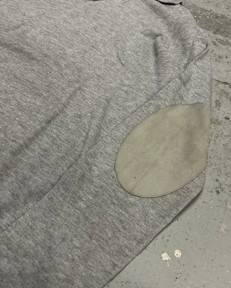 SS2014 Maison Margiela Grey Elbow Patch Polo Collar Sweater - Image 6
