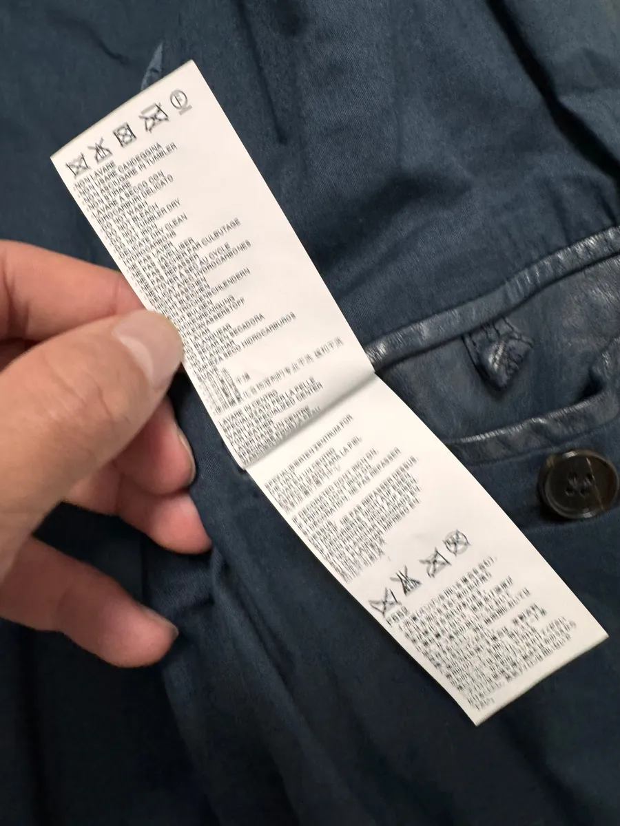 SS2014 Maison Margiela Navy 5-Zip Leather Jacket - Image 10