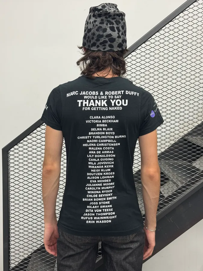 SS2014 Marc Jacobs Get Naked Protect Your Skin Black T-Shirt - Image 3