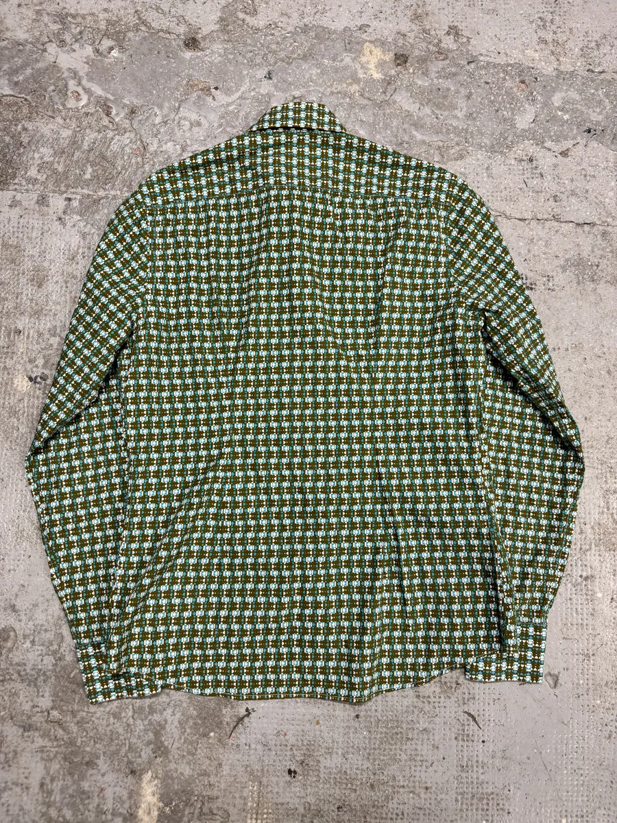 SS2014 Prada Green Patterned Shirt - Image 2