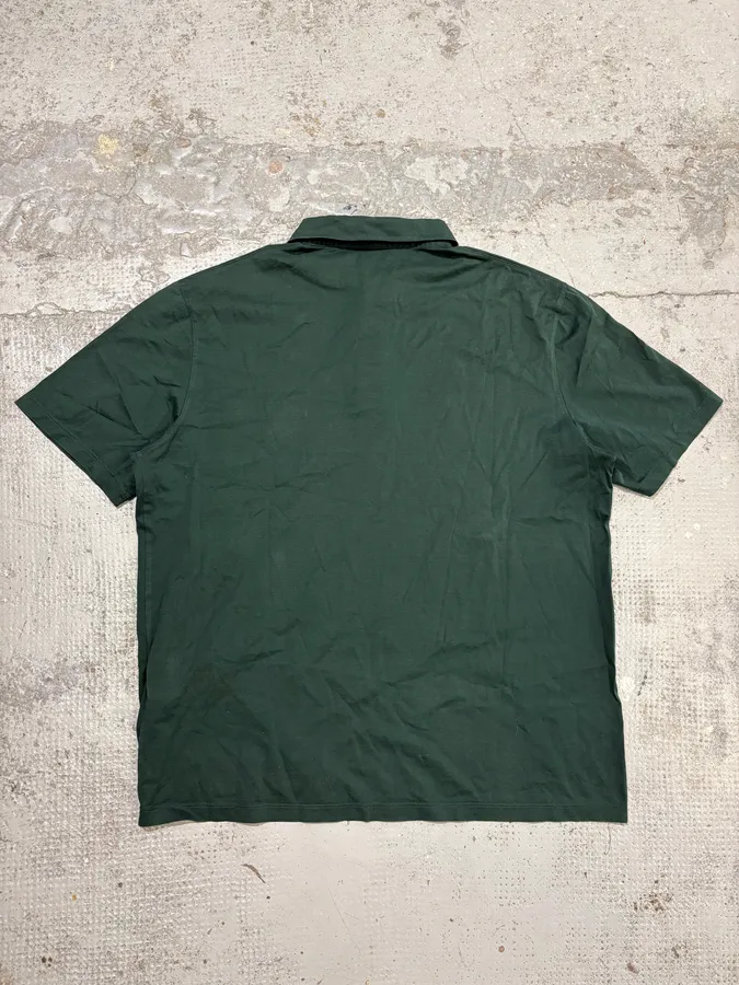 SS2014 Prada Minimalist Olive Logo Polo - Image 6