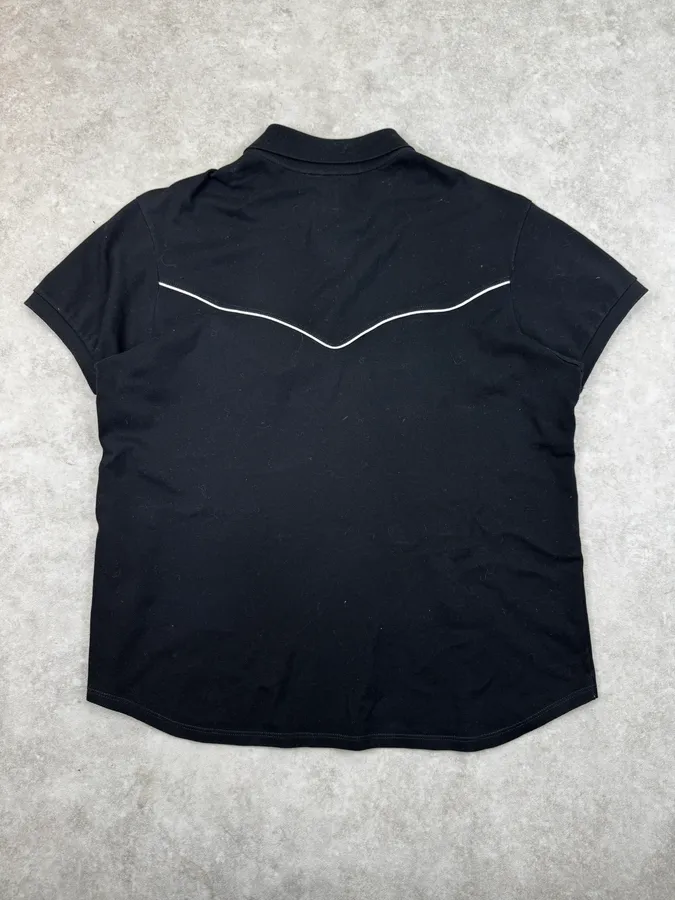 SS2014 Saint Laurent Black & White Bias Polo by Hedi Slimane - Image 2