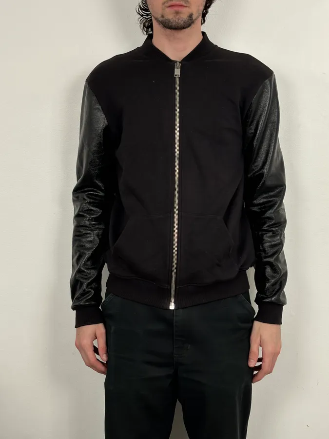 SS2014 Saint Laurent Hybrid Leather Sleeves Jacket by Hedi Slimane - Image 2