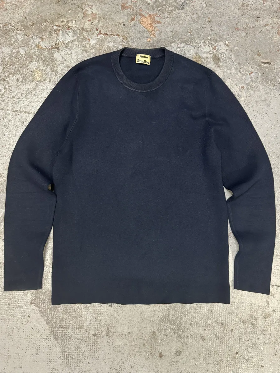 SS2015 Acne Studios Navy Lang Minimalist Sweater