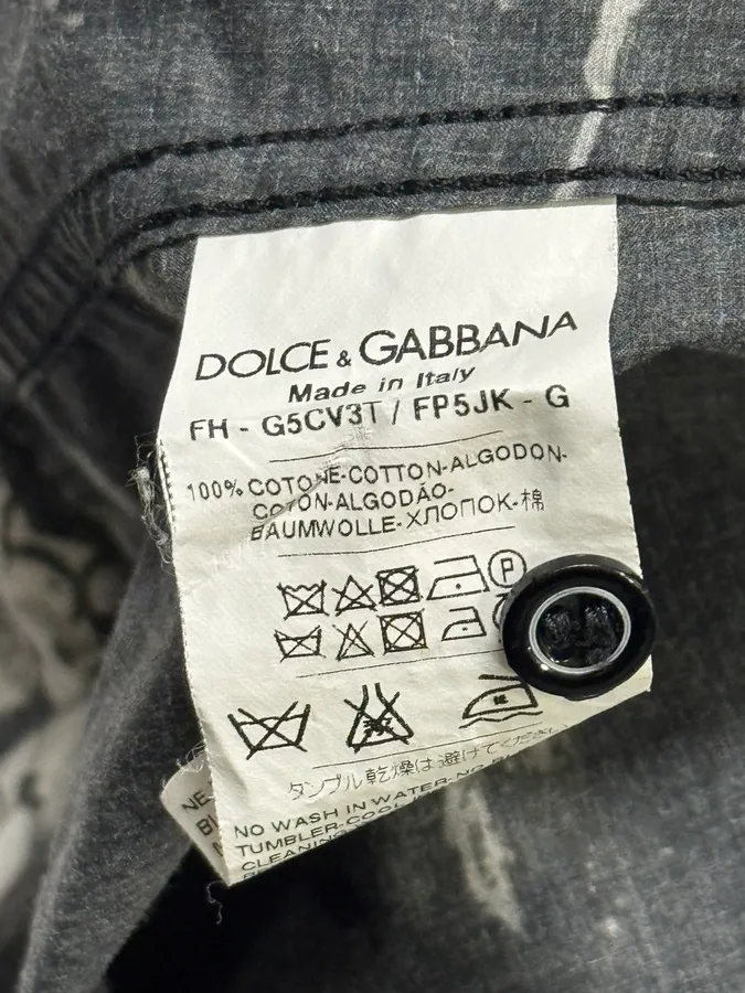 SS2015 Dolce & Gabbana Red & White Floral Bull Shirt - Image 12