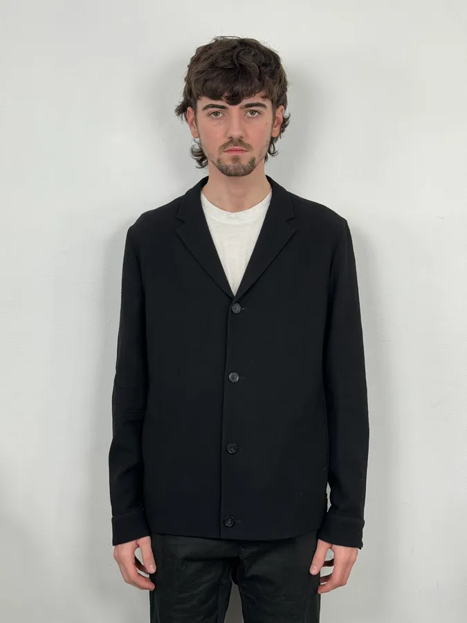 SS2015 Emporio Armani Black Light Blazer Jacket - Image 2