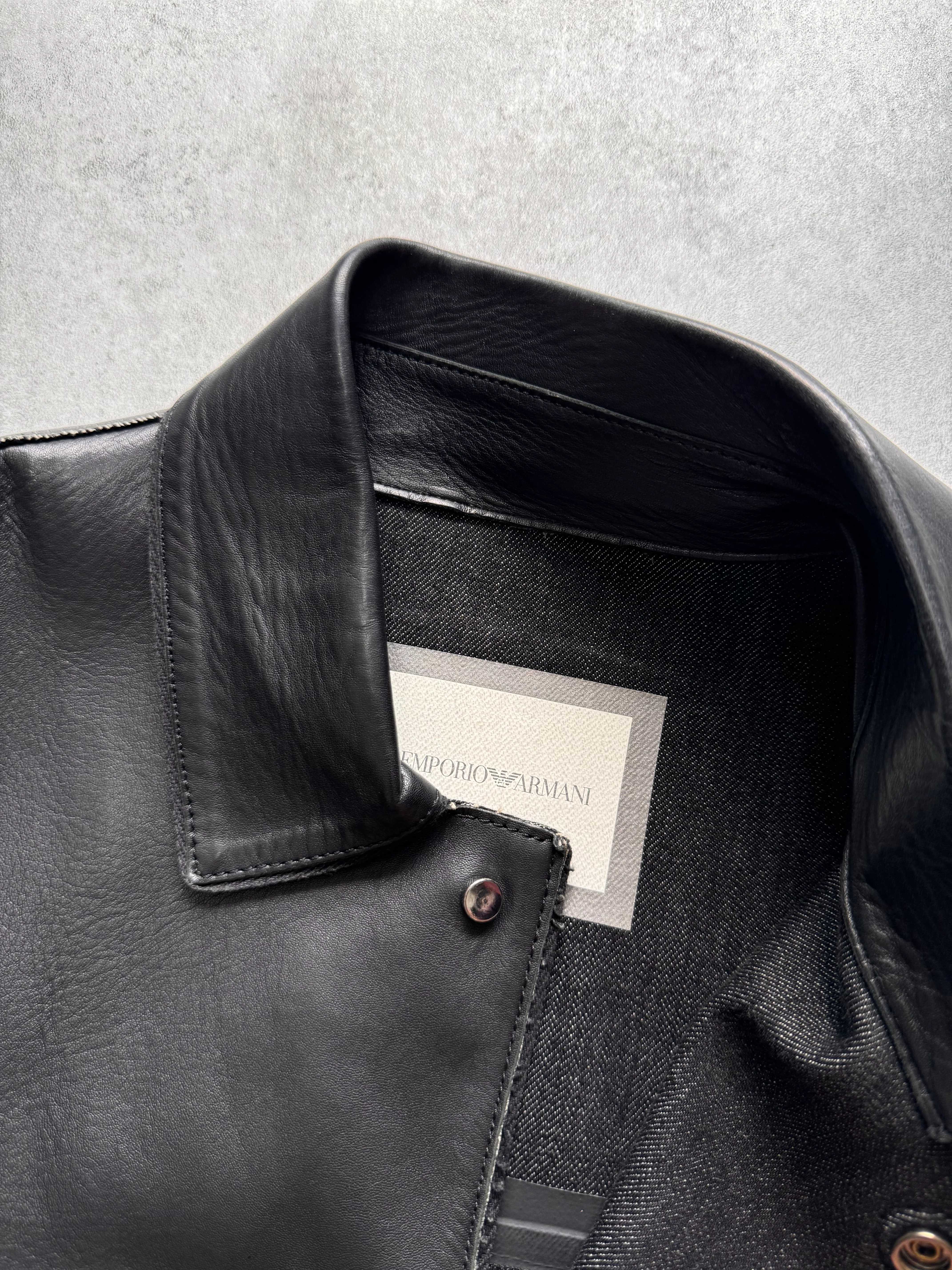 SS2015 Emporio Armani Perfect Leather Jacket (S/M) - Image 8