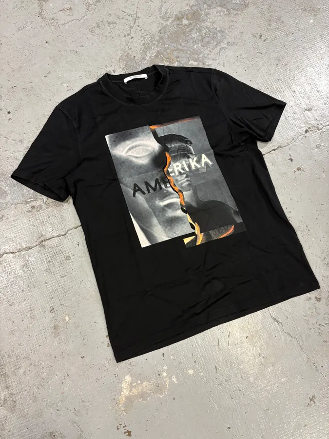 SS2015 Givenchy Amerika Black T-Shirt by Riccardo Tisci - Image 4