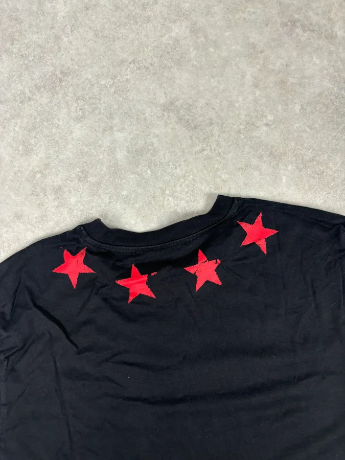 SS2015 Givenchy Black Red Stars T-Shirt by Riccardo Tisci - Image 6
