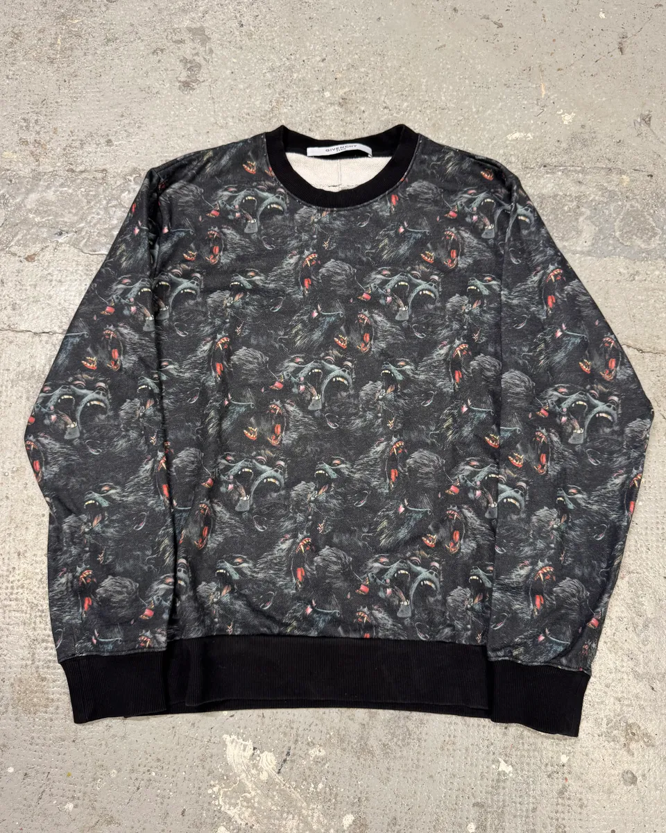 SS2015 Givenchy Dark Monkey Crewneck Sweater by Riccardo Tisci