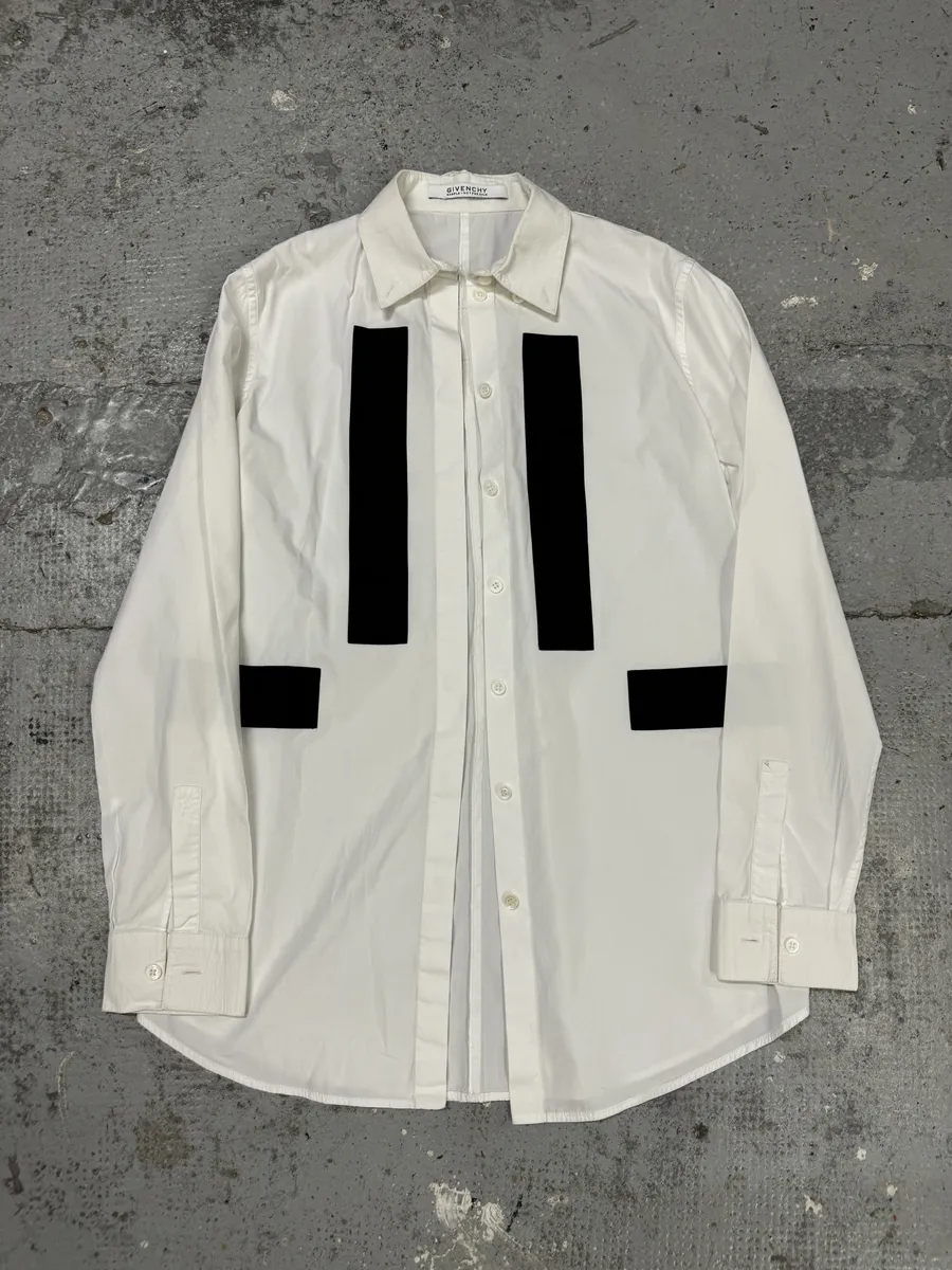 SS2015 Givenchy Sample White & Black Contemporary Sample Shirt - Image 9