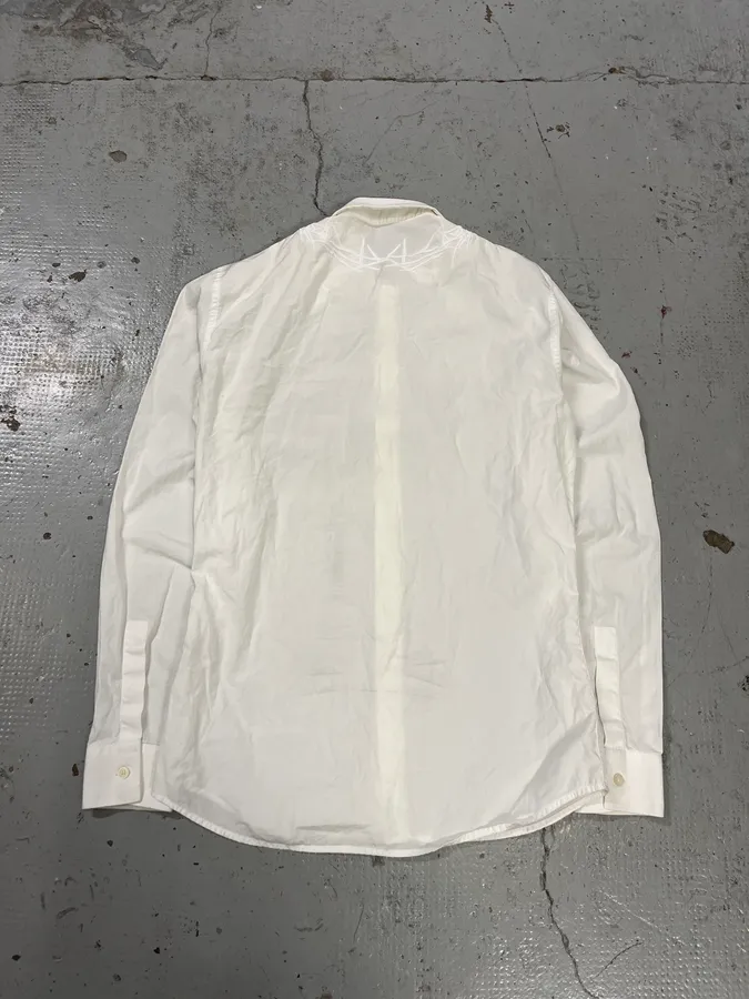 SS2015 Givenchy Spikes Embroidered White Shirt by Riccardo Tisci - Image 7