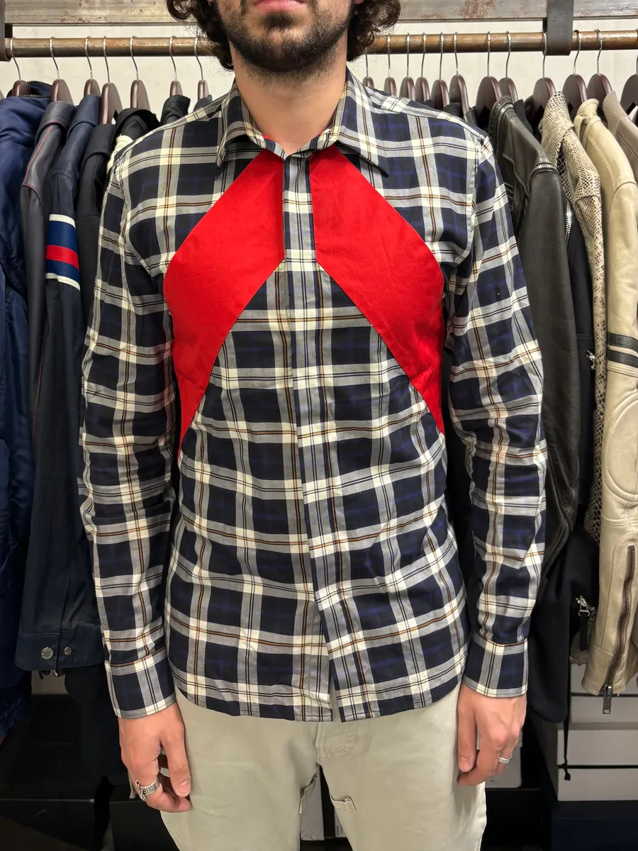 SS2015 Givenchy Tartan Red Lines Shirt by Riccardo Tisci - Image 2