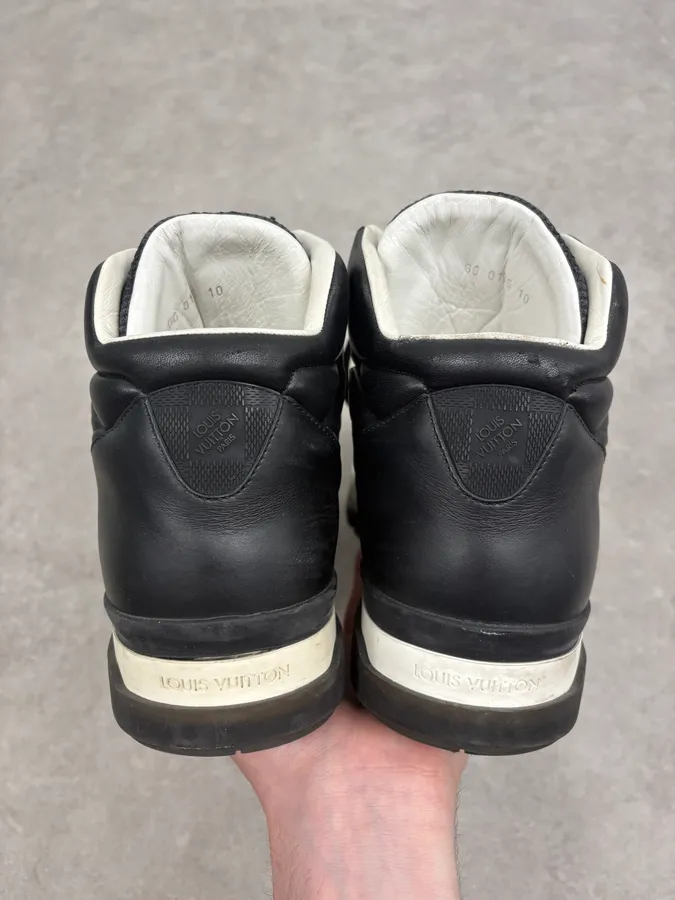 SS2015 Louis Vuitton Black Trail Blazers Knit Strap Sneakers - Image 7