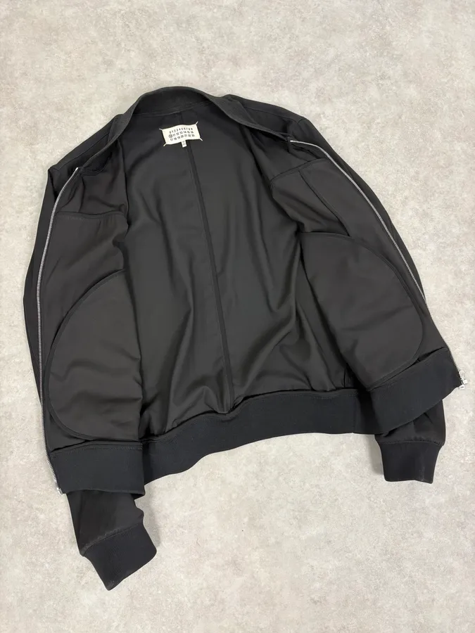 SS2015 Maison Margiela Black Nylon Minimalist Bomber Jacket - Image 7