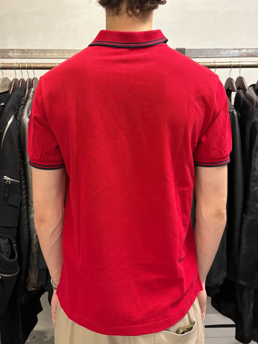 SS2015 Prada Devil Red & Black Lion Polo Shirt - Image 3