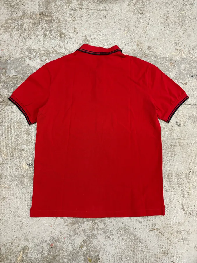 SS2015 Prada Devil Red & Black Lion Polo Shirt - Image 6