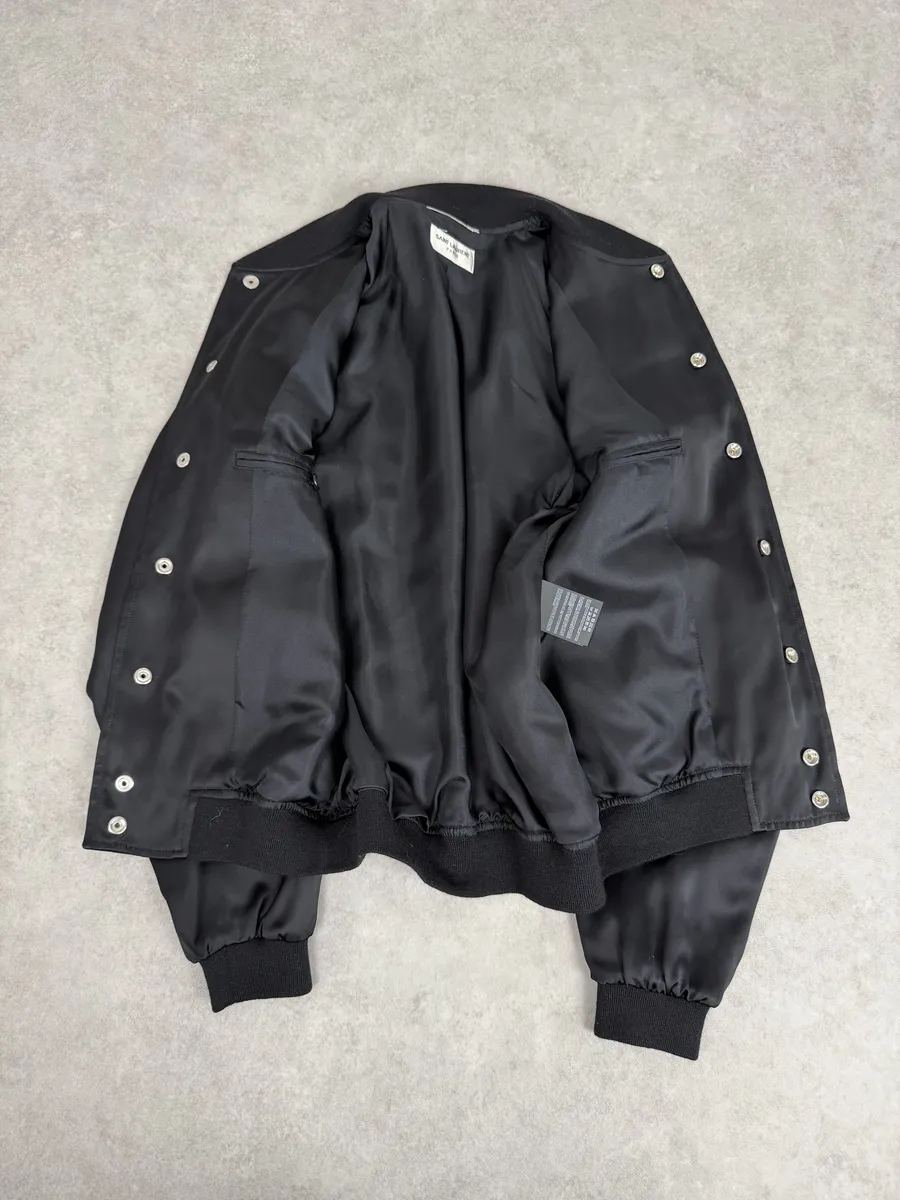 SS2015 Saint Laurent Black Napoleon Bomber Jacket by Hedi Slimane - Image 10