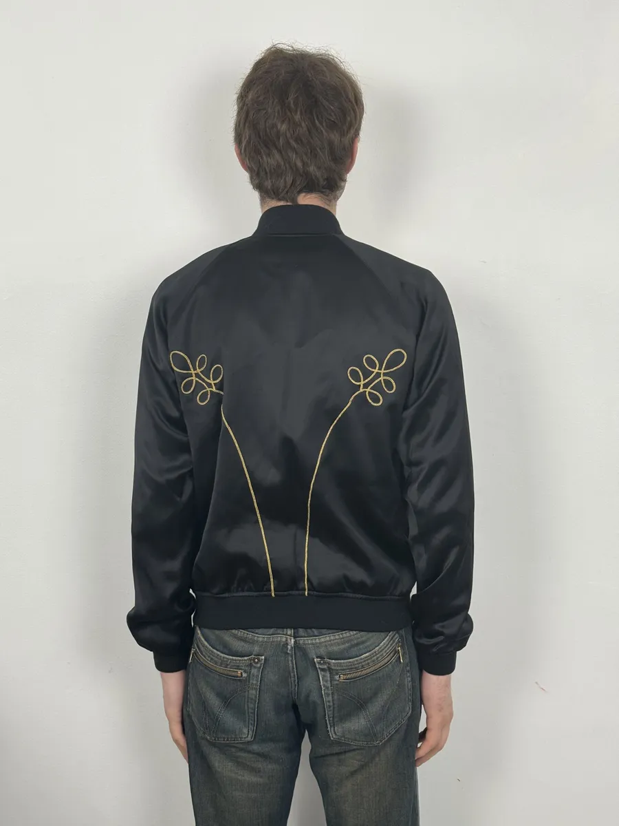 SS2015 Saint Laurent Black Napoleon Bomber Jacket by Hedi Slimane - Image 5