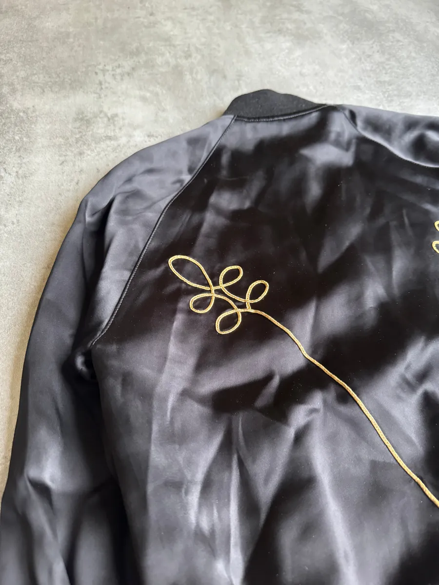 SS2015 Saint Laurent Black Napoleon Bomber Jacket by Hedi Slimane - Image 4
