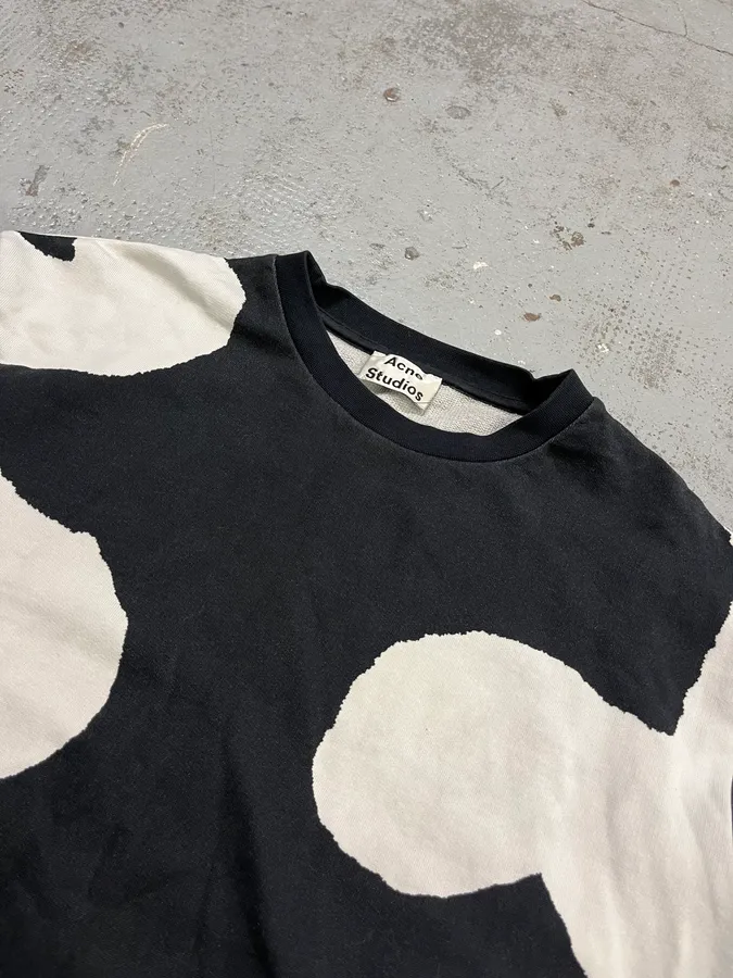 SS2016 Acne Studios Black & White Casey Surf Crewneck Sweater - Image 5