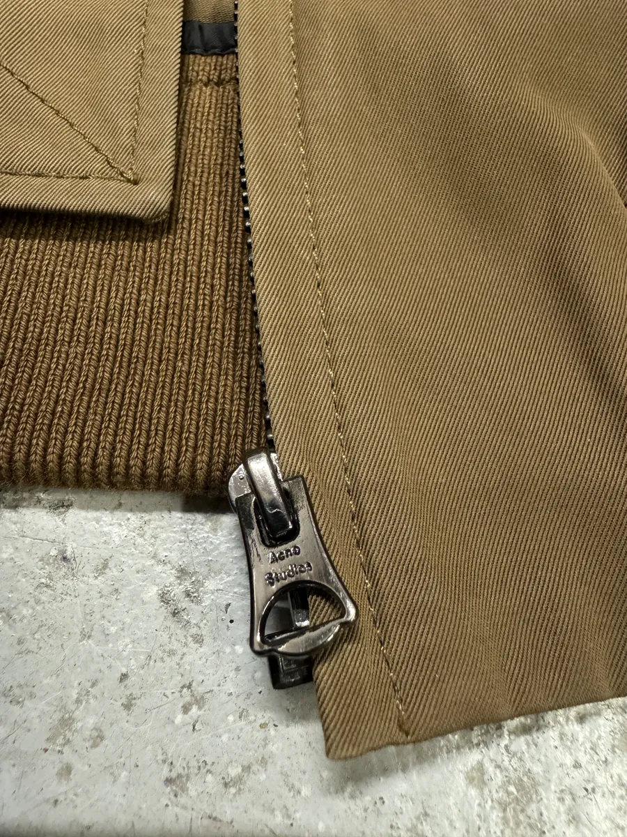 SS2016 Acne Studios Brown Bomber Jacket - Image 7