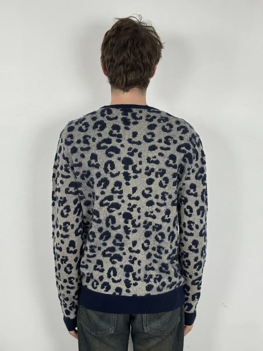 SS2016 Acne Studios Jena Leo JAQ Leopard Grey Wool Sweater - Image 4