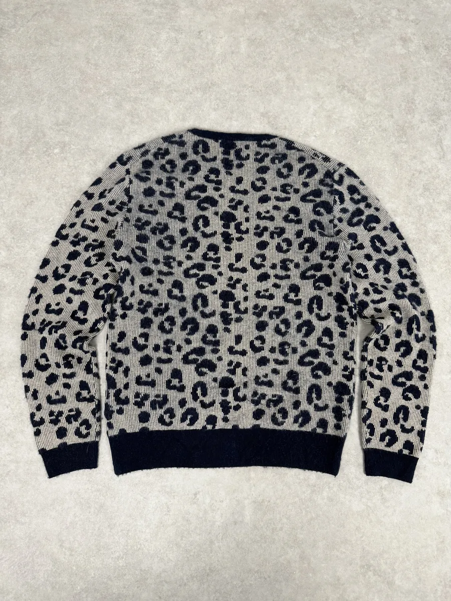 SS2016 Acne Studios Jena Leo JAQ Leopard Grey Wool Sweater - Image 5
