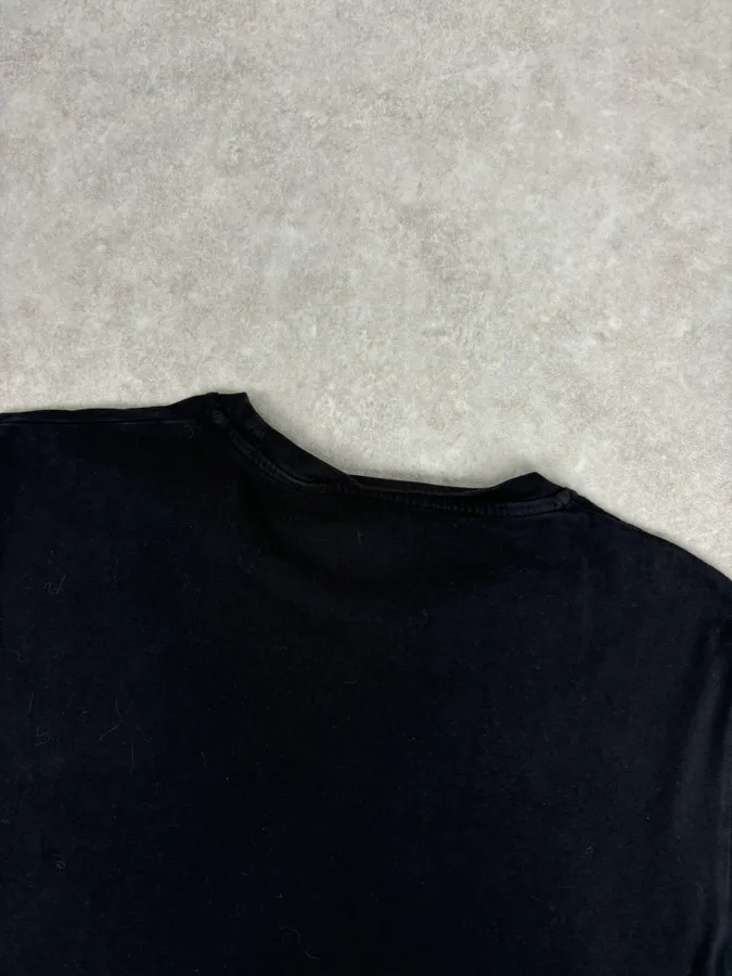 SS2016 Cavalli Black Graphic Lips Rock T-Shirt - Image 6