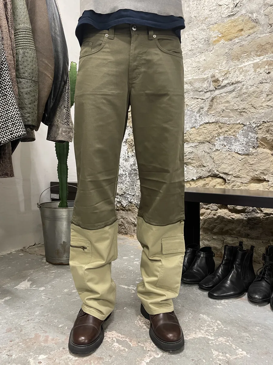 SS2016 Dolce & Gabbana Olive Cargo Zip Detachable Pants - Image 2