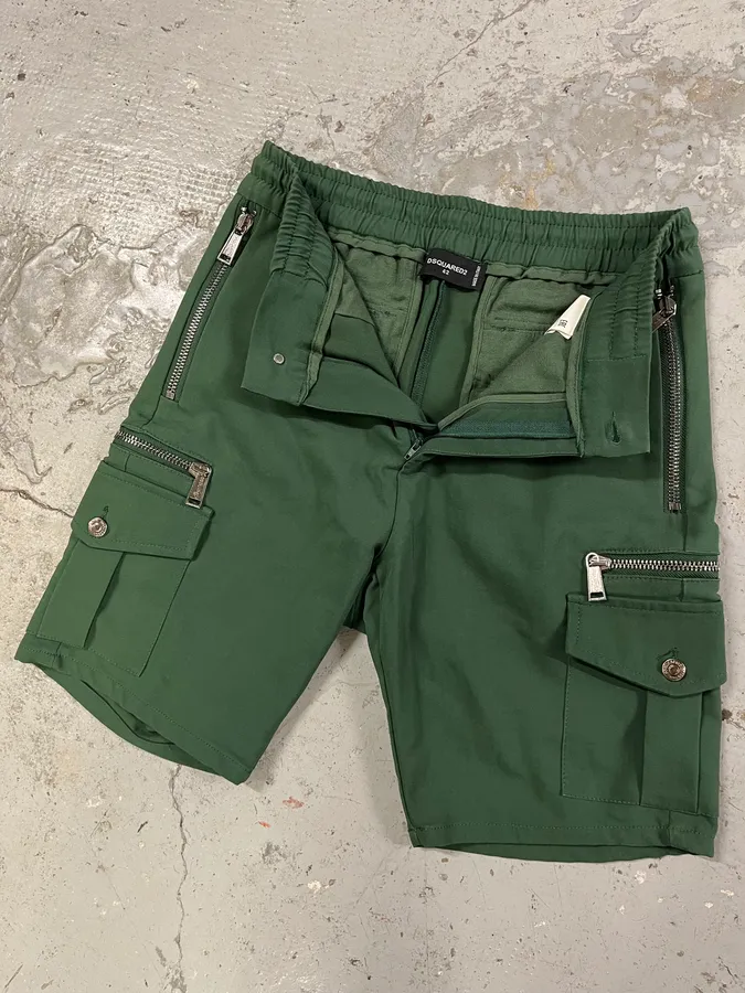 SS2016 DSquared2 Green Cargo Short - Image 2
