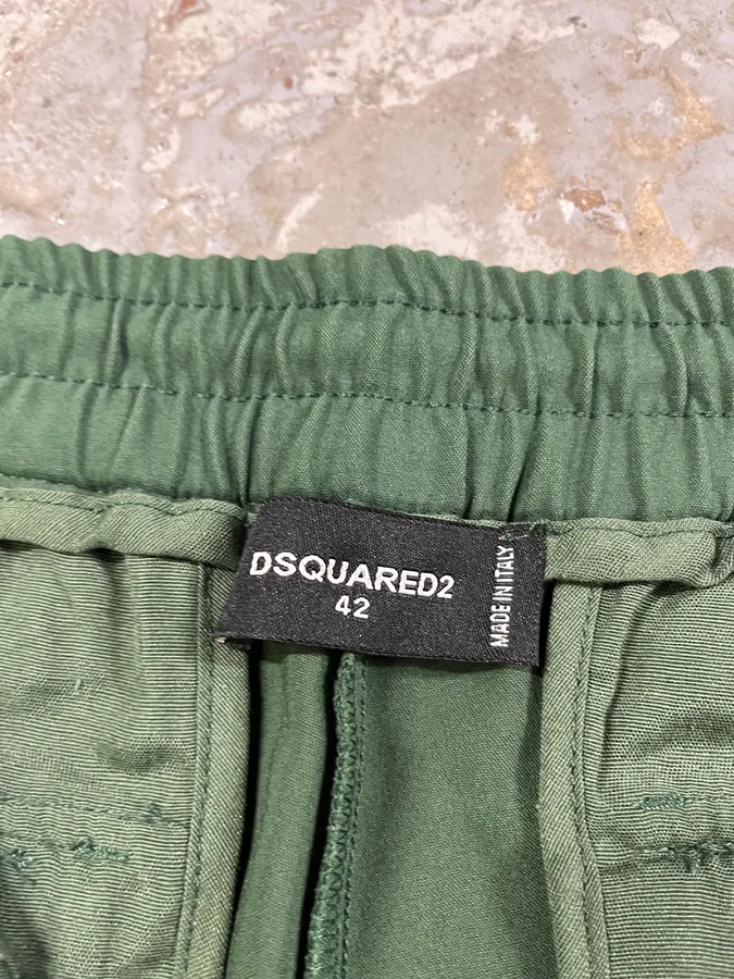 SS2016 DSquared2 Green Cargo Short - Image 3