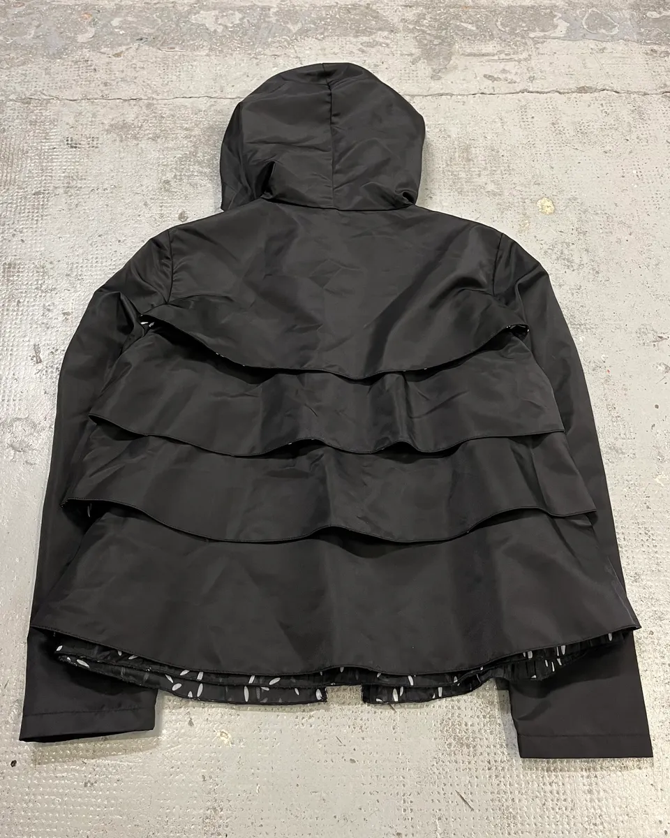 SS2016 Emporio Armani Black Relief Nylon Jacket - Image 7