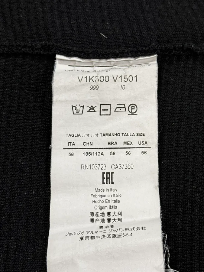 SS2016 Emporio Armani Black Sleeveless Zip-up Hoodie - Image 9
