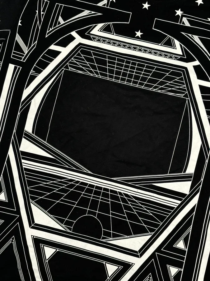 SS2016 Givenchy Black Geometric Print T-Shirt by Riccardo Tisci - Image 7