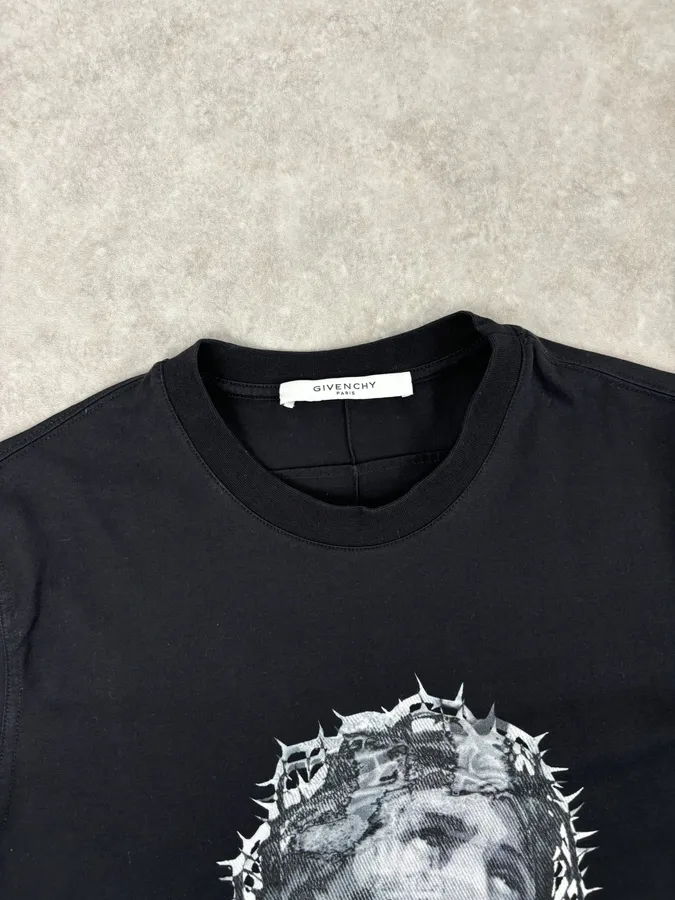 SS2016 Givenchy Black Jesus T-Shirt by Riccardo Tisci - Image 4