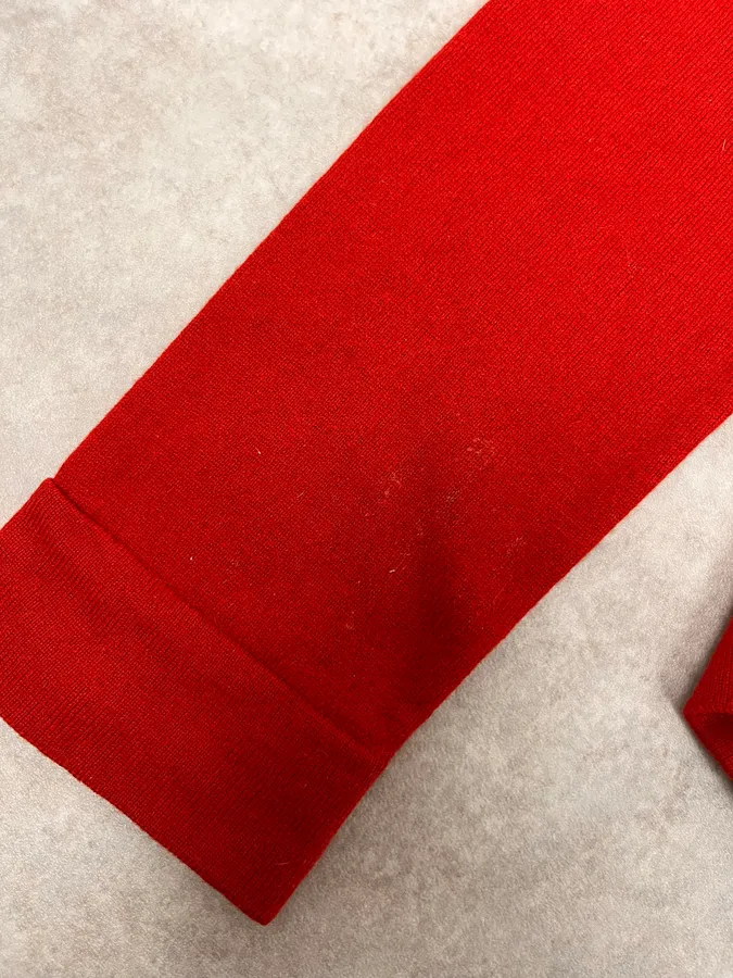 Ann Demeulemeester Buttoned Red Turtleneck Sweater - Image 10