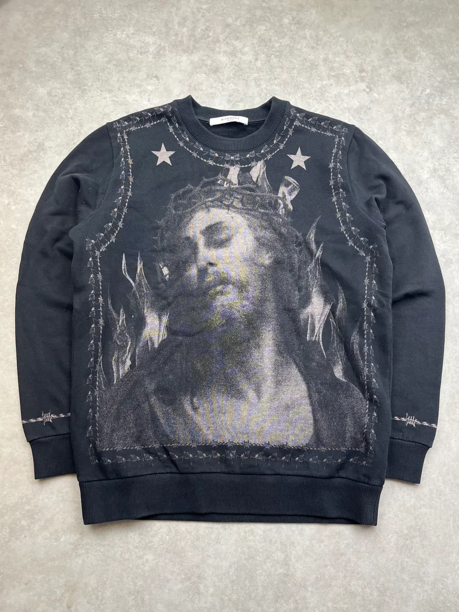SS2016 Givenchy Jesus Faith Black Sweater by Riccardo Tisci