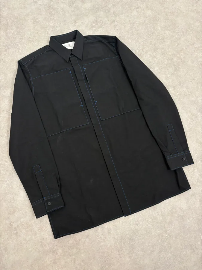 SS2016 Givenchy Navy Seams Premium Shirt - Image 4