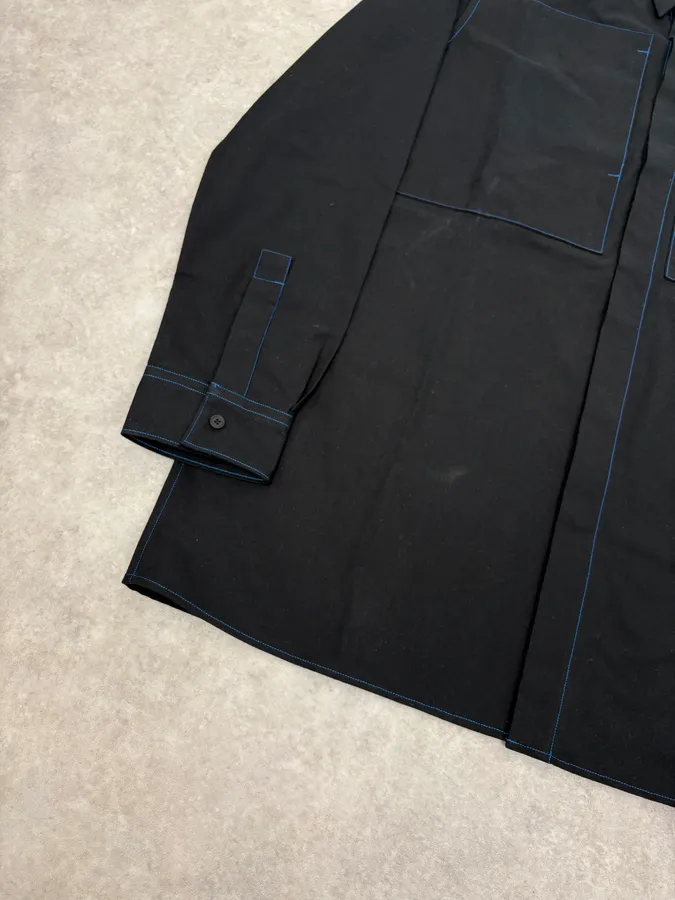 SS2016 Givenchy Navy Seams Premium Shirt - Image 8