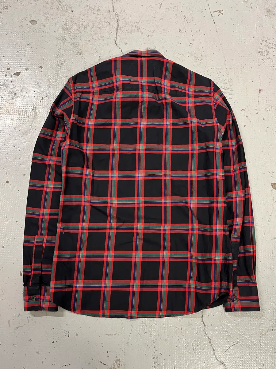 SS2016 Givenchy Star Leather Patch Tartan Shirt by Riccardo Tisci - Image 7