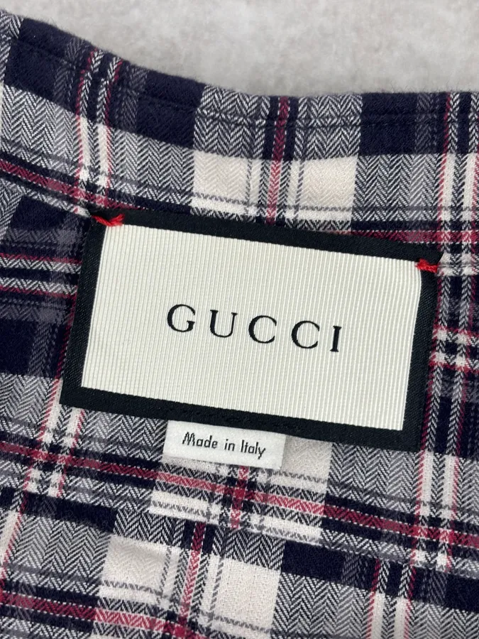 SS2016 Gucci Checkered Floral Shirt - Image 10