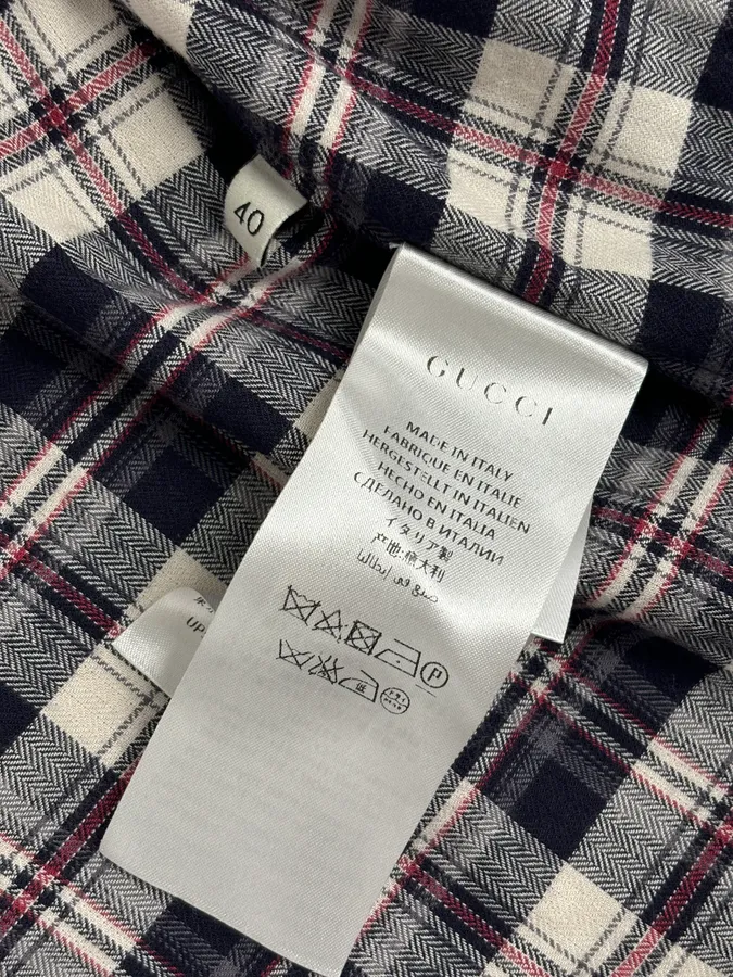 SS2016 Gucci Checkered Floral Shirt - Image 11